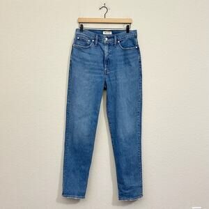 MADEWELL The Perfect Vintage Straight Jeans Blue High Rise NWT